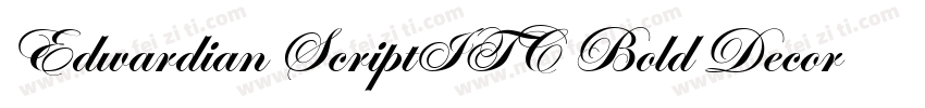 Edwardian ScriptITC Bold Decorated0字体转换